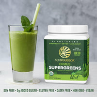 Sun Warrior Ormus Supergreens Organic Mint 225g