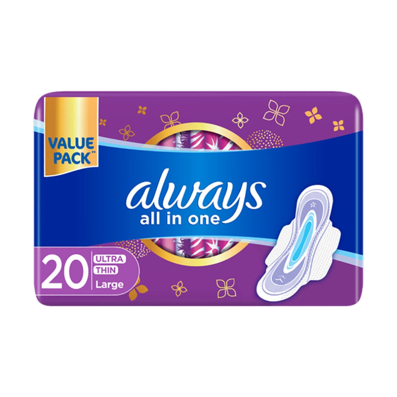 Always All In One Ultra Thin 20 Count