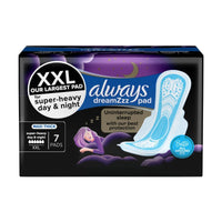 Always Sanitary Pads Maxi Thick Night+ 7 Count