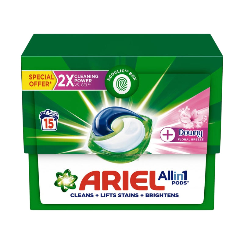 Ariel Laundry Capsules All In One With Touch of Downy 15 Pods