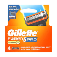 Gillette Blades Fusion 5 Pro Power 4 Refills
