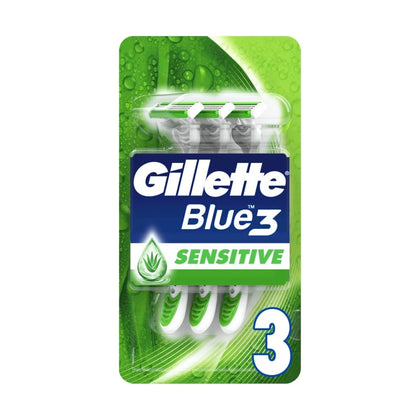 Gillette Razor Disposable Blue3 Sensitive 3 Count