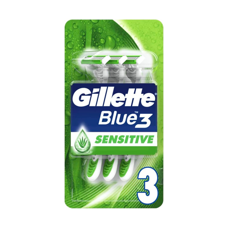Gillette Razor Disposable Blue3 Sensitive 3 Count
