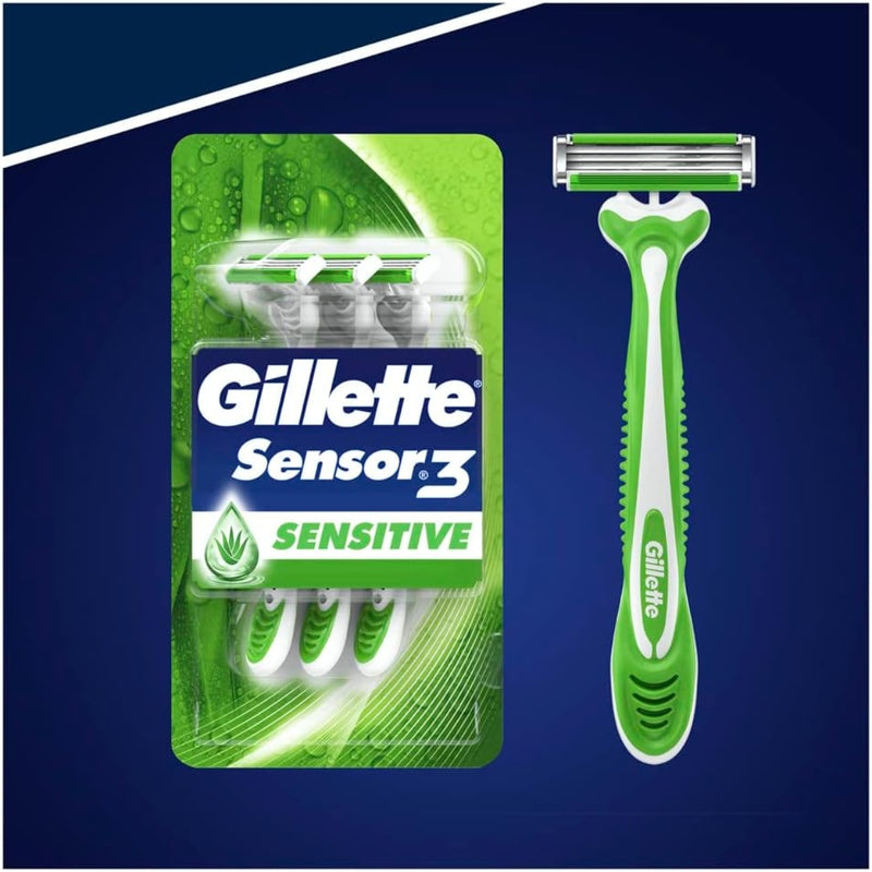 Gillette Razor Disposable Blue3 Sensitive 3 Count