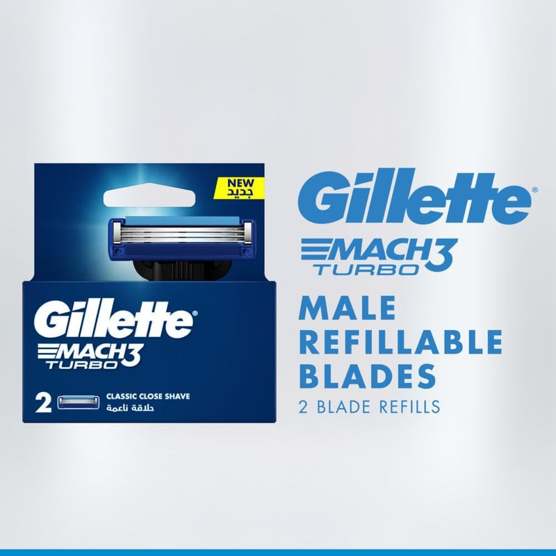 Gillette Razor Mach3 Turbo + 2 Refills