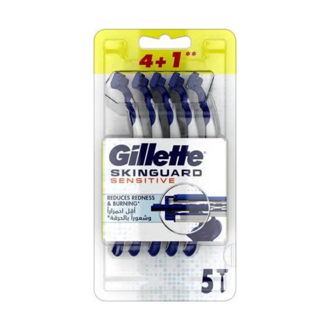 Gillette Razor Skinguard Sensitive 4+1 Count