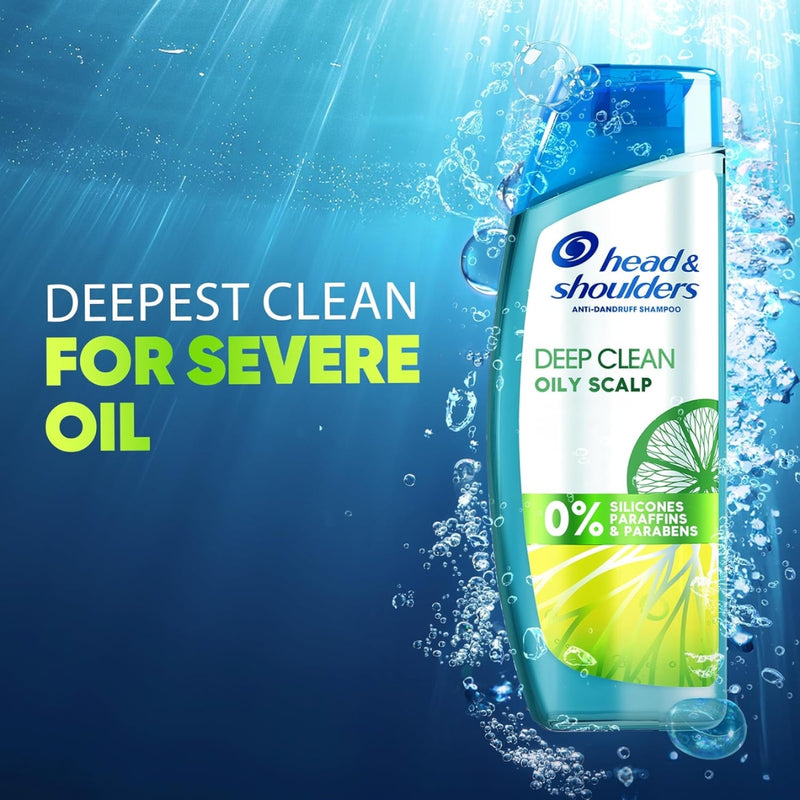Head & Shoulders Anti Dandruff Deep Clean Severe Oily Scalp Shampoo 400ml