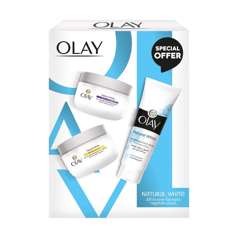 Olay Natural White All In One Fairness Regimen Pack