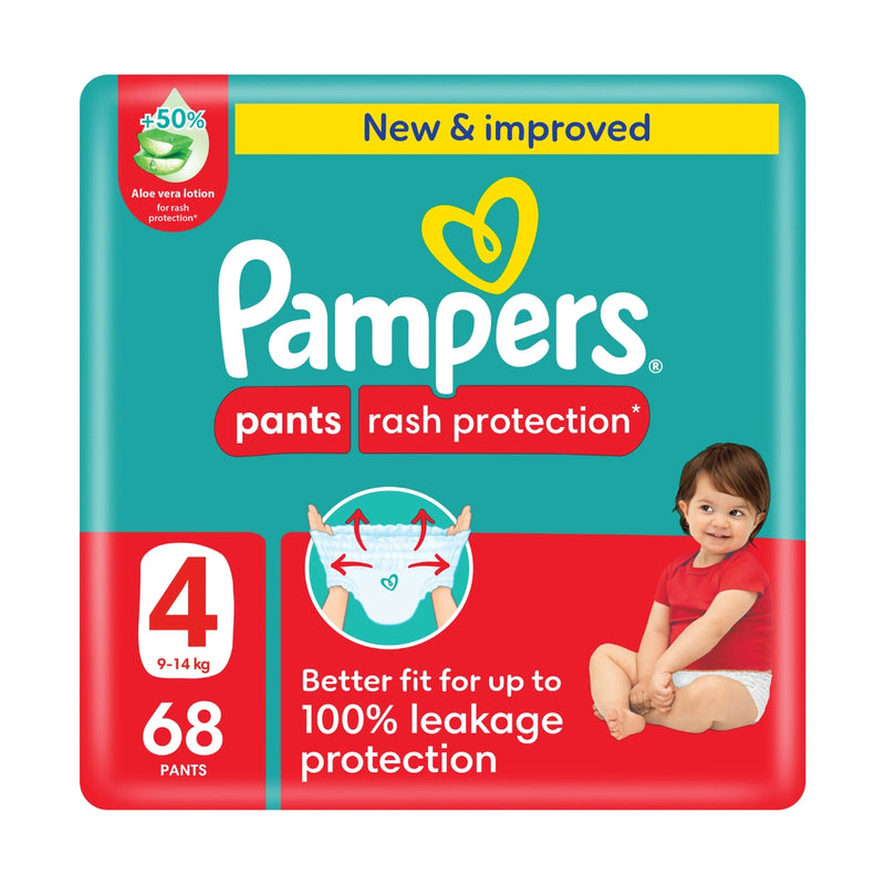 Pampers Diapers Baby Dry Pants Size 4 (9-14kg) 68 Pieces