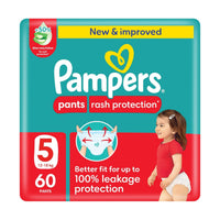 Pampers Diapers Baby Dry Pants Size 5 (11-16kg) 60 Pieces