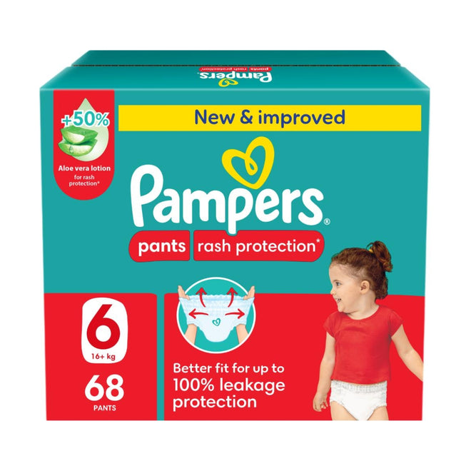 Pampers Diapers Baby Dry Pants Size 6 (13-18kg) 68 Pieces