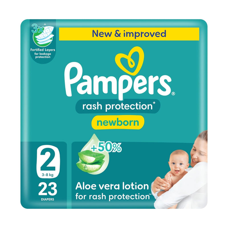 Pampers Diapers Baby Dry Taped Size 2 (3-8kg) 23 Pieces