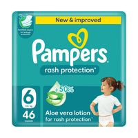 Pampers Diapers Baby Dry Taped Size 6 (13+kg) 46 Pieces