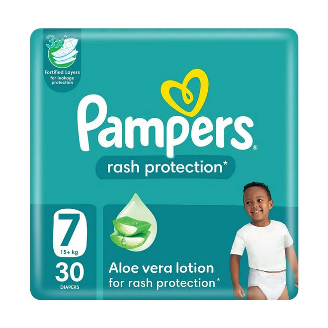 Pampers Diapers Baby Dry Taped Size 7 (17+kg) 30 Pieces