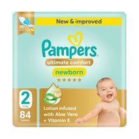 Pampers Diapers Premium Care Taped Size 2 (3-8kg) 84 Pieces