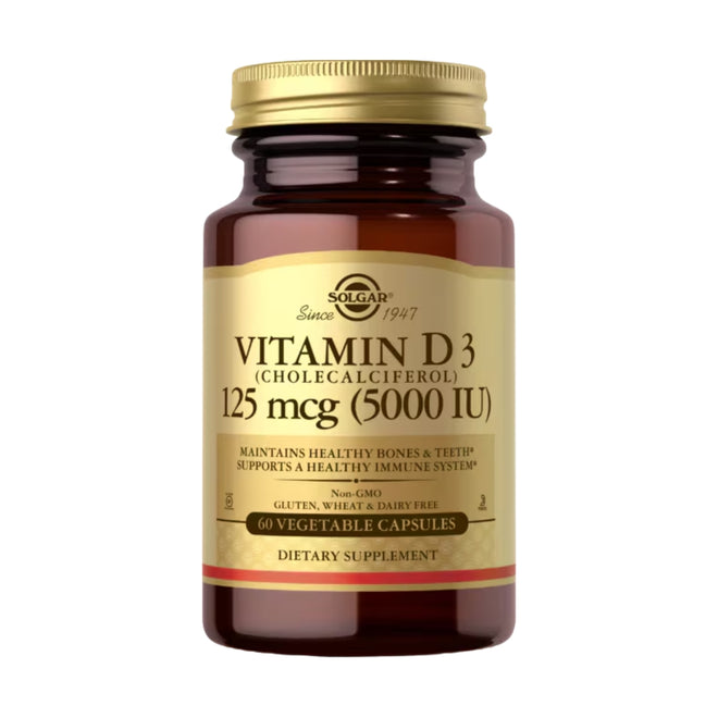 Solgar Vitamin D3 5000 IU 60 VegeCapsules