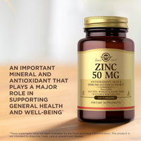 Solgar Zinc 50mg 100 Tablets