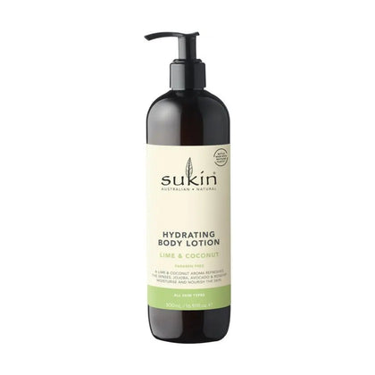Sukin Skin Body Lotion Hydrating Lime & Coconut 500ml