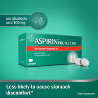 Aspirin Protect 100mg 30 Tablets