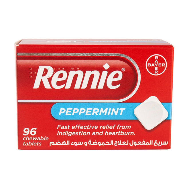 Rennie Peppermint 96 Chewable Tablets