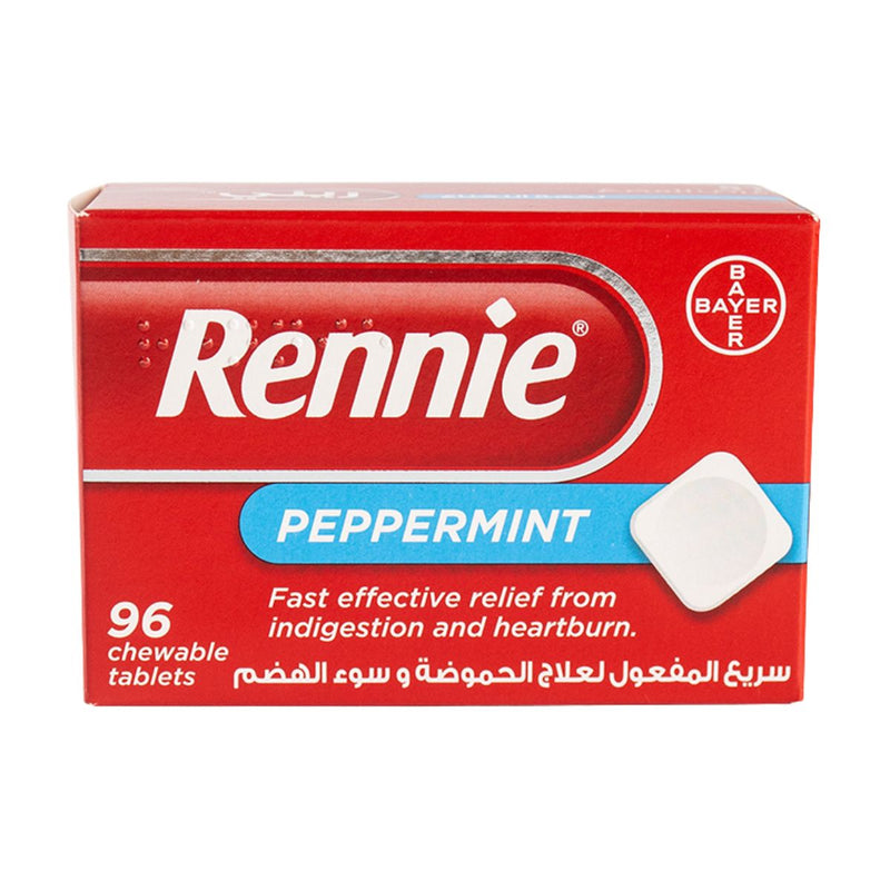 Rennie Peppermint 96 Chewable Tablets