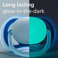 Philips Avent Ultra Air Soother Nighttime 0-6 Months Girl 2 Pack