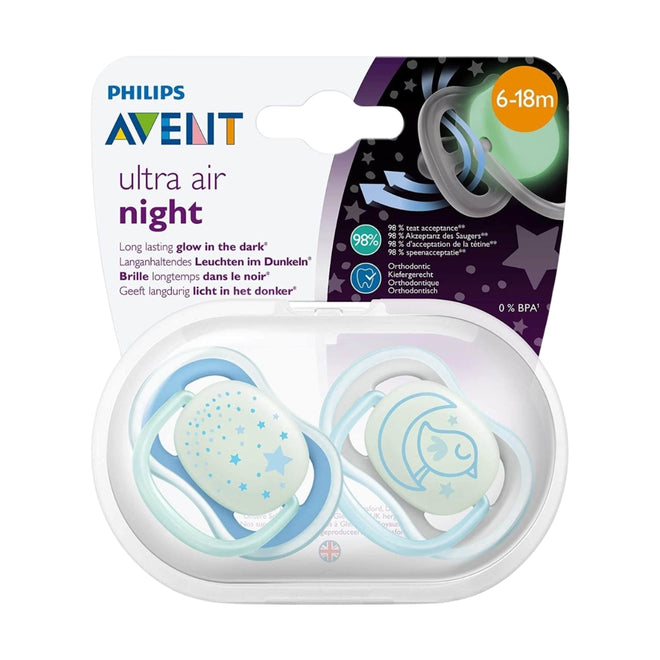 Philips Avent Ultra Air Soother 6-18 Months Boy 2 Pack