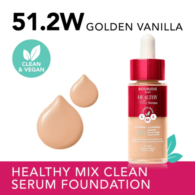 Bourjois Healthy Mix Serum Foundation 51.2 Golden Vanilla 30ml