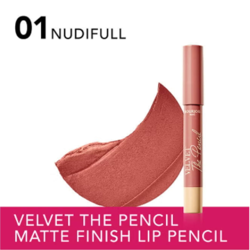 Bourjois Velvet The Pencil Lipstick 01 Nudifull 3g