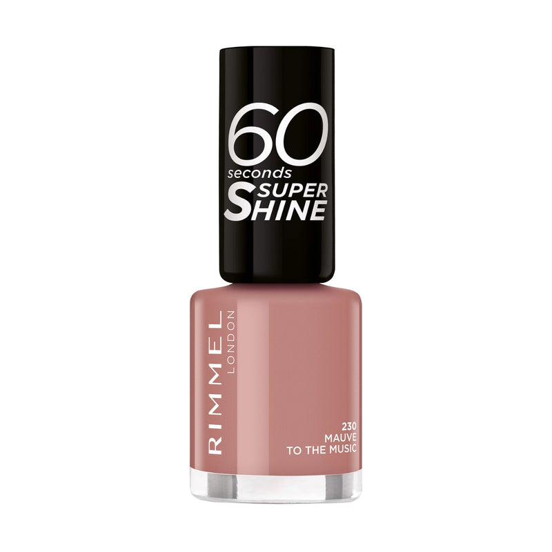 Rimmel 60 Seconds Nail Polish 230 Mauve To The Music 8ml
