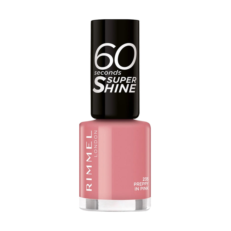 Rimmel 60 Seconds Nail Polish 235 Preppy In Pink 8ml