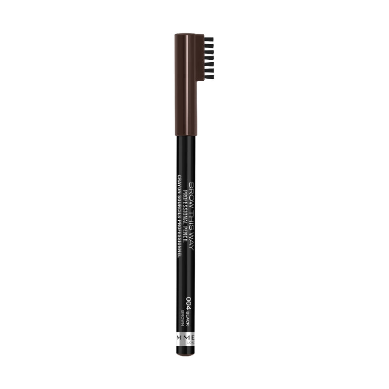 Rimmel Brow This Way Professional Pencil 004 Black Brown 1.4g