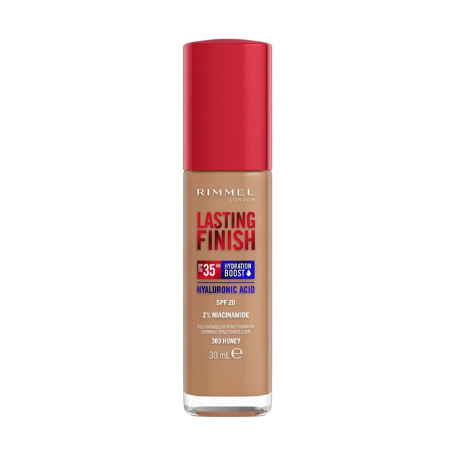 Rimmel Lasting Finish Full Coverage Lightweight Foundation 303 Honey 30ml