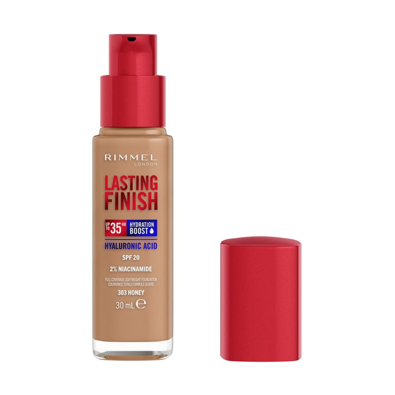 Rimmel Lasting Finish Full Coverage Lightweight Foundation 303 Honey 30ml