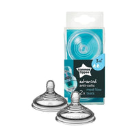 Tommee Tippee Anti Colic Teat Plus Medium Flow 3M+ 2 Pack