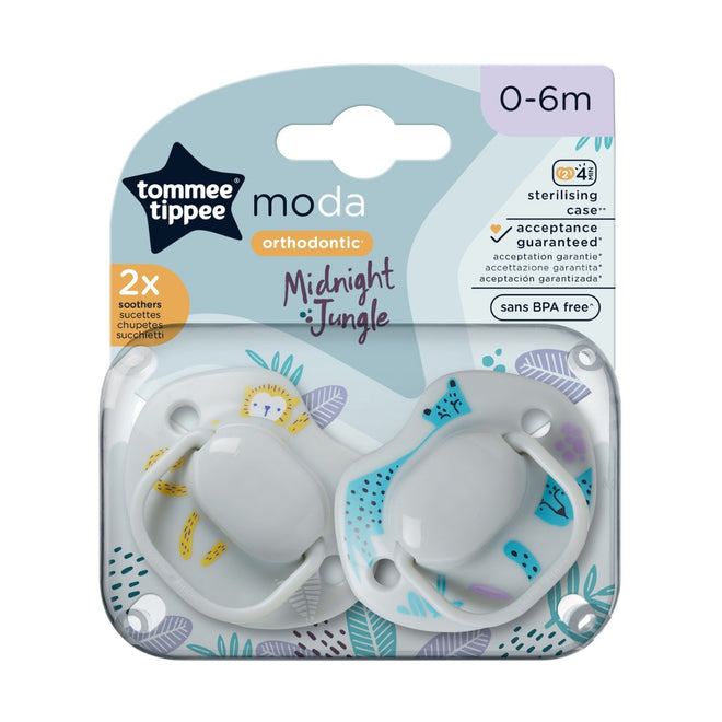 Tommee Tippee Closer to Nature Soothers Orthodontic 0-6M 2 Pack