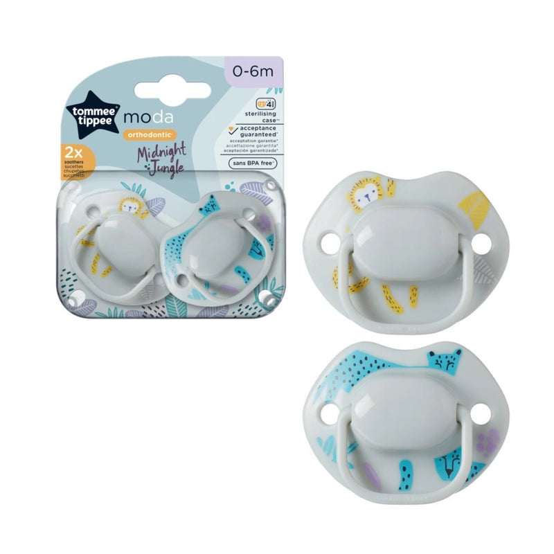 Tommee Tippee Closer to Nature Soothers Orthodontic 0-6M 2 Pack
