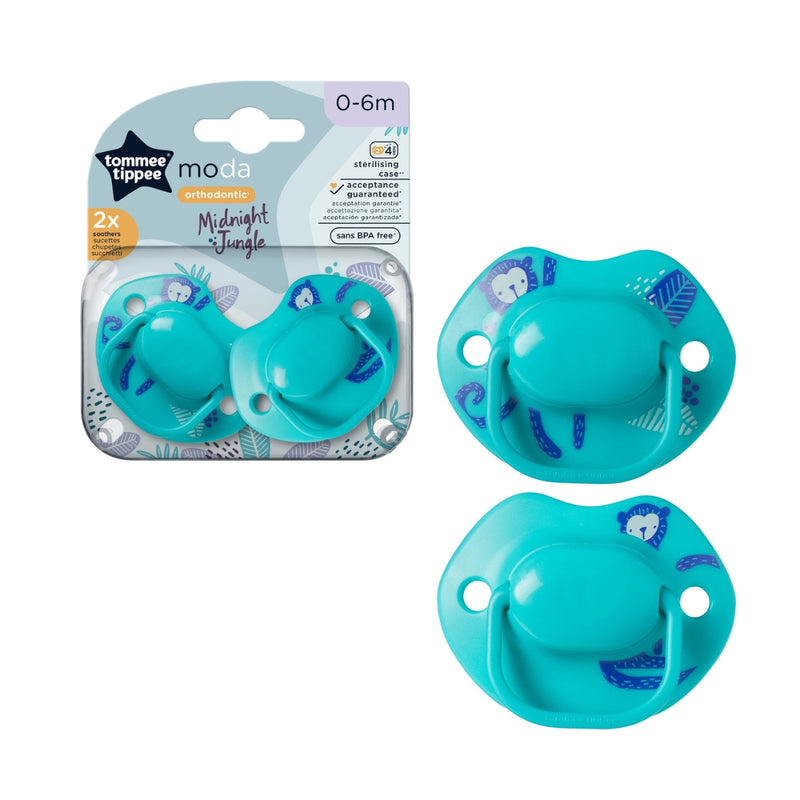 Tommee Tippee Closer to Nature Soothers Orthodontic 0-6M 2 Pack