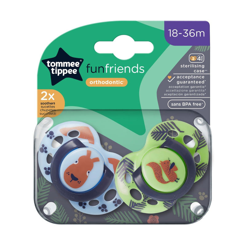 Tommee Tippee Closer to Nature Soothers Orthodontic 18-36M 2 Pack