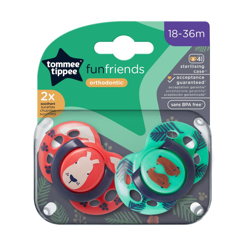 Tommee Tippee Closer to Nature Soothers Orthodontic 18-36M 2 Pack