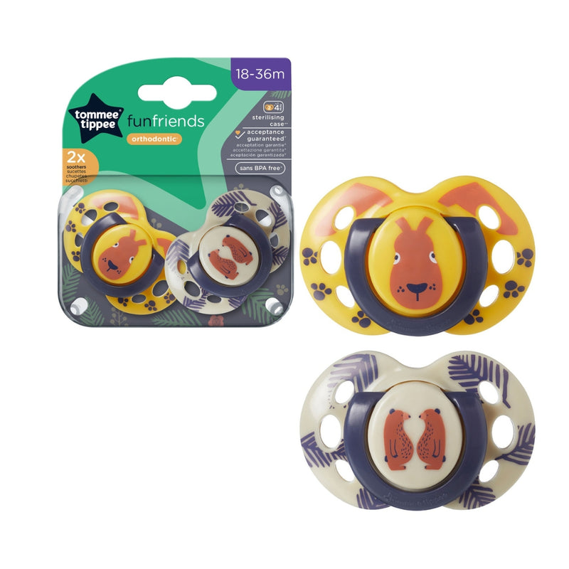 Tommee Tippee Closer to Nature Soothers Orthodontic 18-36M 2 Pack