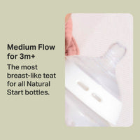 Tommee Tippee Closer to Nature Teats Medium Flow 3M+ 2 Pack