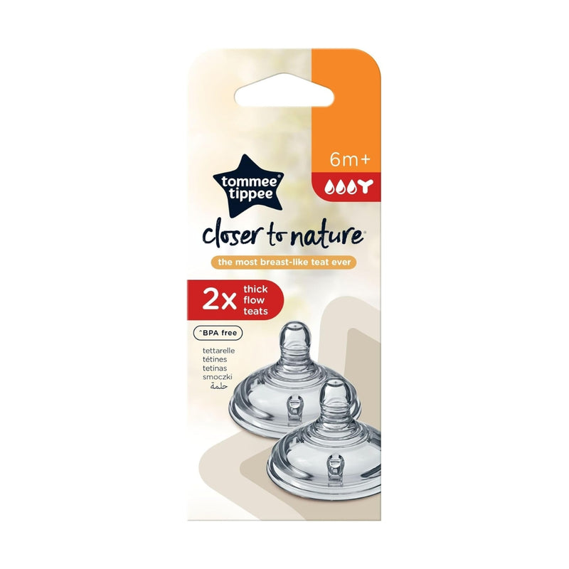 Tommee Tippee Closer to Nature Thick Flow Dummies 2 Pack