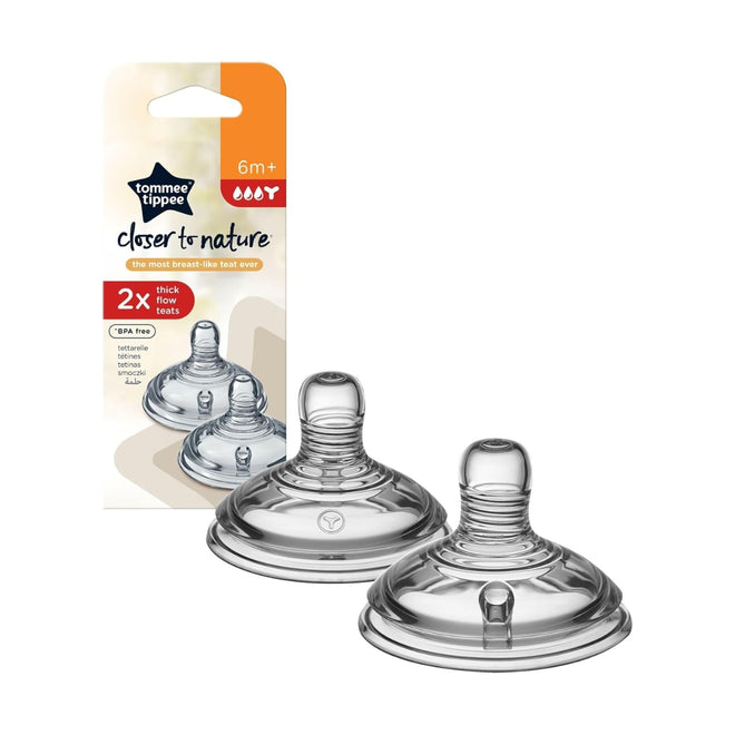 Tommee Tippee Closer to Nature Thick Flow Dummies 2 Pack