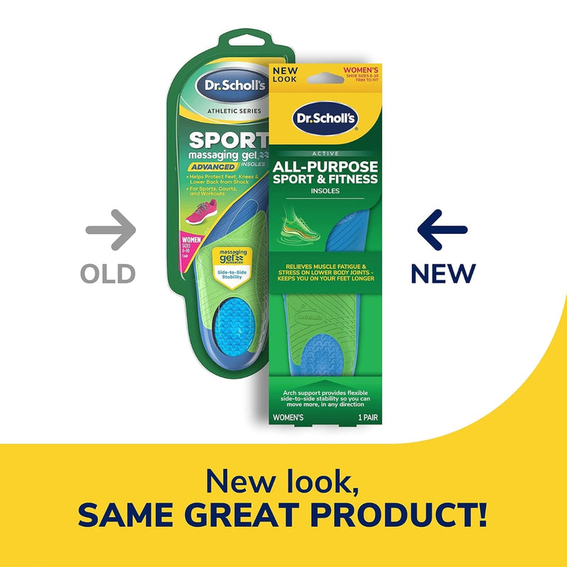 Dr Scholls Athletic Series Sport Massaging Gel Advanced Insoles 1 Pair