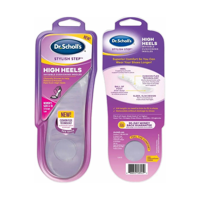 Dr Scholls Stylish Step High Heels Invisible Cushioning Insoles 1 Pair