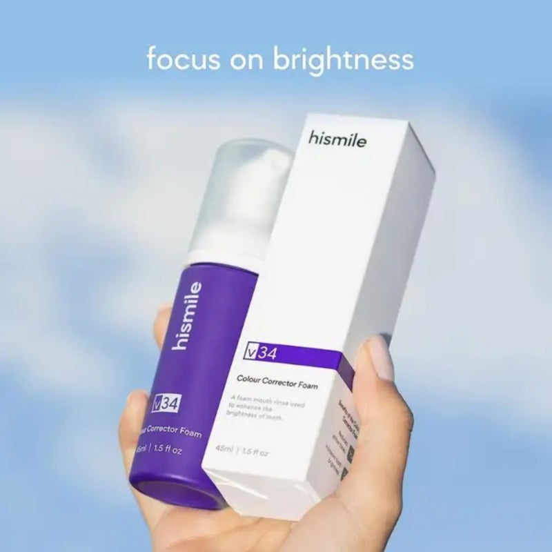 Hismile V34 Teeth Whitening Colour Corrector Foam 45ml