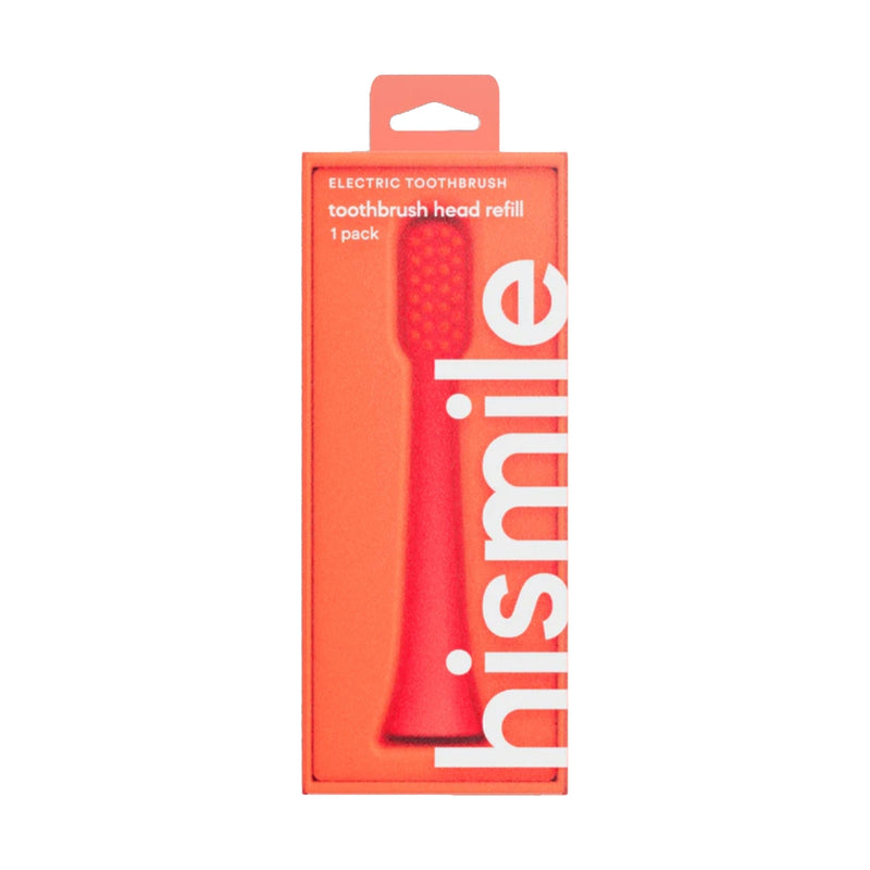 Hismile Electric Toothbrush Head Refills Bright Red 1 Pack
