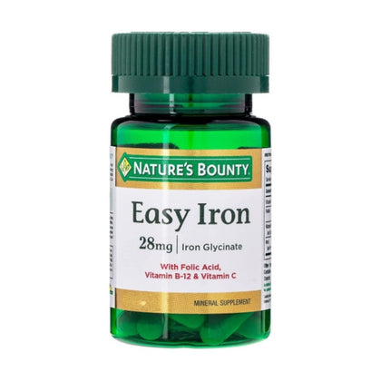 Natures Bounty Easy Iron 28mg 90 Capsules - Chemist Warehouse UAE