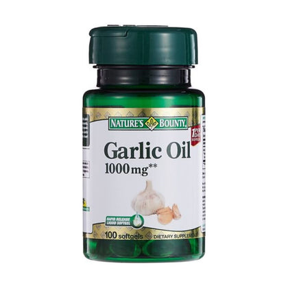 Natures Bounty Garlic Oil 1,000mg 100 Softgel - Chemist Warehouse UAE